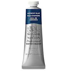 Winsor & Newton Professional Watercolor - Antwerp Blue, 37 ml Tube