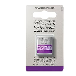 Winsor & Newton Professional Watercolor - Quinacridone Violet, Half Pan
