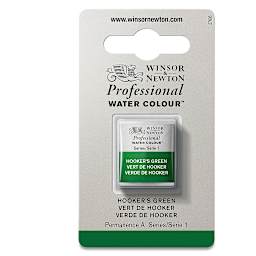 Winsor & Newton Professional Watercolor - Hooker's Green, Half Pan