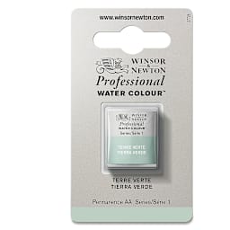 Winsor & Newton Professional Watercolor - Terre Verte, Half Pan
