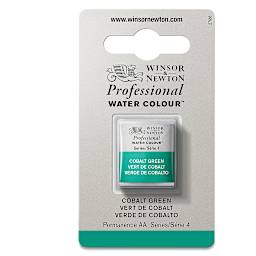 Winsor & Newton Professional Watercolor - Cobalt Green, Half Pan