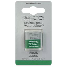 Winsor & Newton Professional Watercolor - Viridian Hue, Half Pan