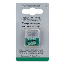 Winsor & Newton Professional Watercolor - Winsor Green (Blue Shade), Half Pan
