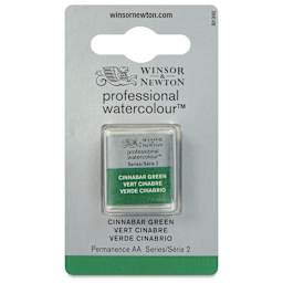 Winsor & Newton Professional Watercolor - Cinnabar Green, Half Pan