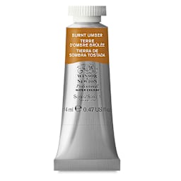 Winsor & Newton Professional Watercolor - Burnt Umber, 14 ml Tube