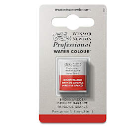Winsor & Newton Professional Watercolor - Brown Madder, Half Pan