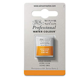 Winsor & Newton Professional Watercolor - Gold Ochre, Half Pan
