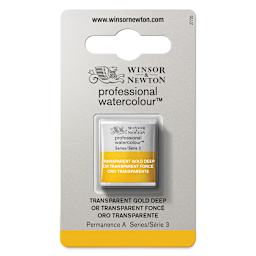 Winsor & Newton Professional Watercolor - Transparent Gold Deep, Half Pan