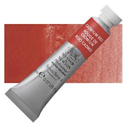 Winsor & Newton Professional Watercolor - Cadmium Red, 5 ml Tube and swatch