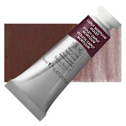 Winsor & Newton Professional Watercolor - Caput Mortuum Violet, 14 ml Tube and swatch