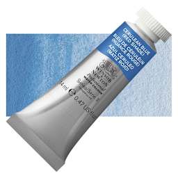 Winsor & Newton Professional Watercolor - Cerulean Blue (Red Shade), 14 ml Tube and swatch