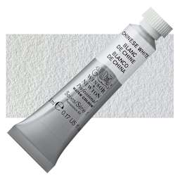 Winsor & Newton Professional Watercolor - Chinese White, 5 ml Tube and swatch