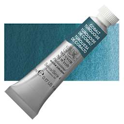 Winsor & Newton Professional Watercolor - Cobalt Turquoise, 5 ml Tube and swatch