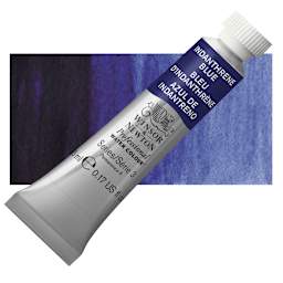 Winsor & Newton Professional Watercolor - Indanthrene Blue, 5 ml Tube and swatch