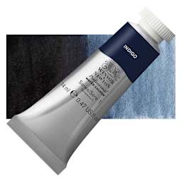 Winsor & Newton Professional Watercolor - Indigo, 14 ml Tube and swatch