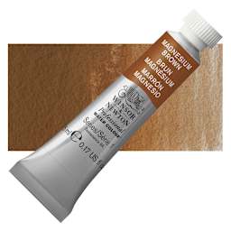 Winsor & Newton Professional Watercolor - Magnesium Brown, 5 ml Tube and swatch