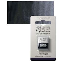 Winsor & Newton Professional Watercolor - Neutral Tint, Half Pan and swatch