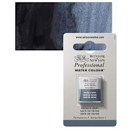 Winsor & Newton Professional Watercolor - Payne's Gray, Half Pan and swatch
