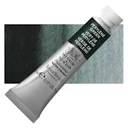 Winsor & Newton Professional Watercolor - Perylene Green, 5 ml Tube and swatch