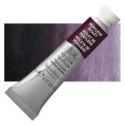 Winsor & Newton Professional Watercolor - Perylene Violet, 5 ml Tube and swatch