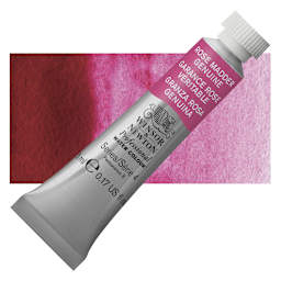 Winsor & Newton Professional Watercolor - Rose Madder Genuine, 5 ml Tube and swatch