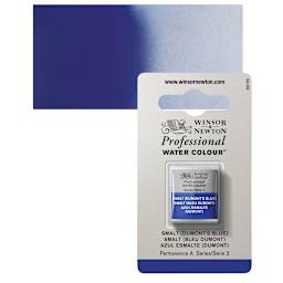 Winsor & Newton Professional Watercolor - Smalt, Half Pan and swatch