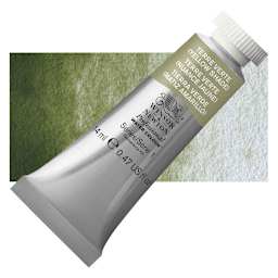 Winsor & Newton Professional Watercolor - Terre Verte (Yellow Shade), 14 ml Tube and swatch