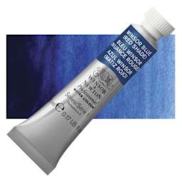 Winsor & Newton Professional Watercolor - Winsor Blue (Red Shade), 5 ml Tube and swatch