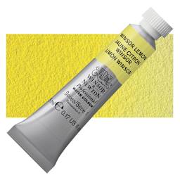 Winsor & Newton Professional Watercolor - Winsor Lemon, 5 ml Tube and swatch