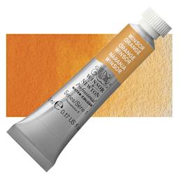 Winsor & Newton Professional Watercolor - Winsor Orange, 5 ml Tube and swatch