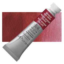 Winsor & Newton Professional Watercolor - Winsor Red Deep, 14 ml Tube and swatch