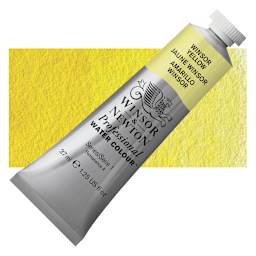 Winsor & Newton Professional Watercolor - Winsor Yellow, 37 ml tube and swatch