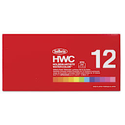Holbein Artists' Watercolors- Set of 12, Luminous, 5 ml front of package
