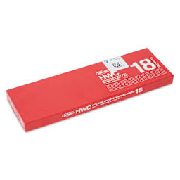 Front of the packaging for the Holbein Artists' Watercolors - Set of 18, Assorted Colors, 5 ml Tubes.