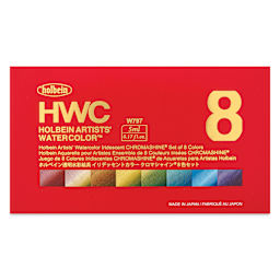 Front of Holbein Artists' Watercolor - Set of 8, Chromashine Colors