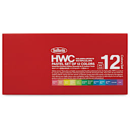 Holbein Artists' Watercolors - Pastels, Set of 12, 5 ml, Tubes (Front of packaging)