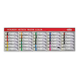 Holbein Artists' Watercolor - Assorted Colors, Set of 30, 5 ml