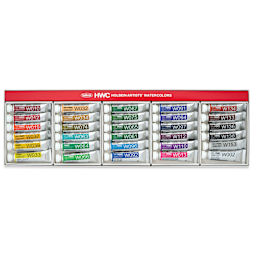 Holbein Artists' Watercolors - Set of 30, Assorted Colors, 5 ml Tubes