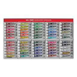 Holbein Artists' Watercolor - Assorted Colors, Set of 60, 5 ml