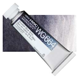 Holbein Artists' Watercolor - Rainy-Night Moon Black, 15 ml tube and swatch