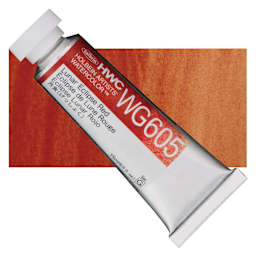 Holbein Artists' Watercolor - Lunar Eclipse Red, 15 ml tube and swatch