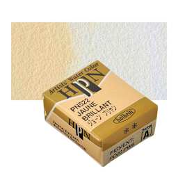 Holbein Artists' Watercolor - Jaune Brilliant 1, Half Pan and swatch
