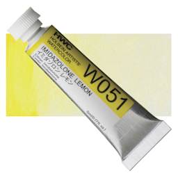 Holbein Artists' Watercolor - Imidazolone Lemon, 5 ml tube and swatch