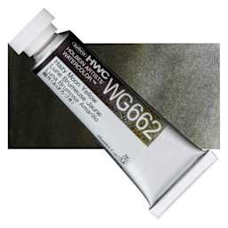 Holbein Artists' Watercolor - Hazy Moon Yellow, 15 ml tube and swatch