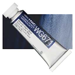Holbein Artists' Watercolor - Moonlit Night Blue, 15 ml tube and swatch