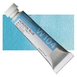 Holbein Artists' Watercolor - Horizon Blue, 5 ml tube and swatch