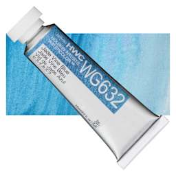 Holbein Artists' Watercolor - Jade Vine Blue, 15 ml tube and swatch