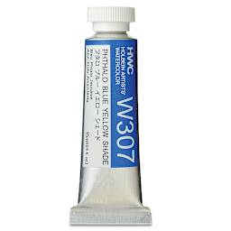 Holbein Artists' Watercolor - Phthalo Blue Yellow Shade, 15 ml tube