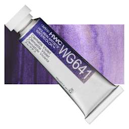 Holbein Artists' Watercolor - Clematis Violet, 15 ml and swatch