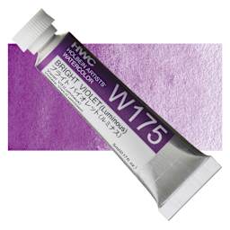 Holbein Artists' Watercolor - Bright Violet, 5 ml tube and swatch